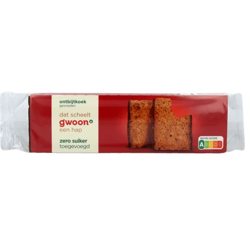 G'woon ontbijtkoek gesneden 485 gr.