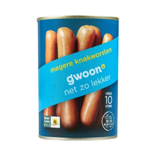 G'woon magere knakworst 10 st.