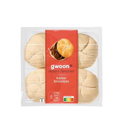 G'woon kaiserbroodjes 4 st. 200 gr.