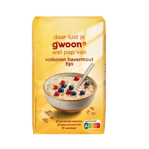 G'woon havermout fijn 500 gr.