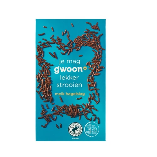 G'woon hagelslag melk 400 gr.