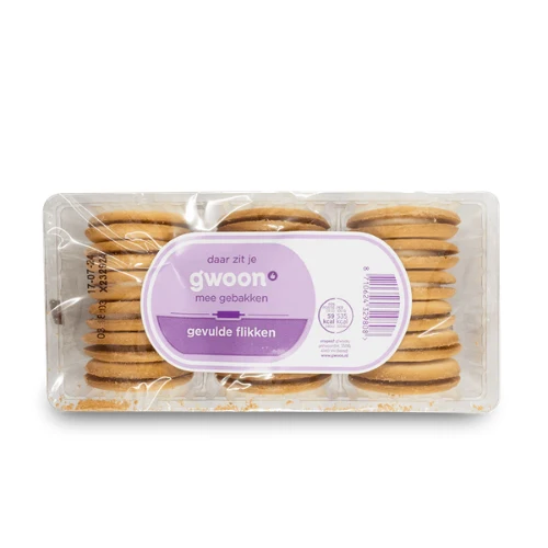 G'woon gevulde flikken 200 gr.