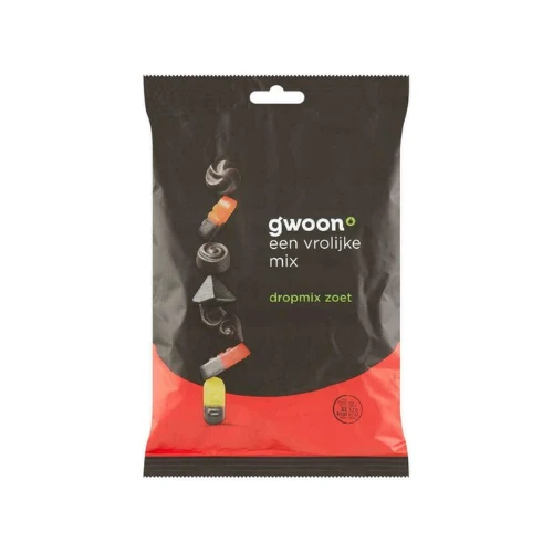 G'woon gekleurde dropmix zoet 400 gr.