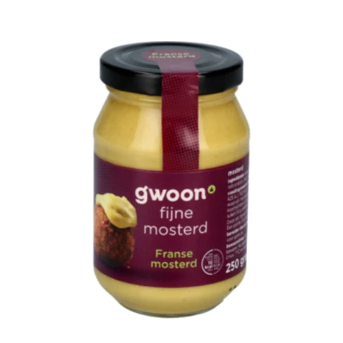 G'woon franse mosterd 250 gr.