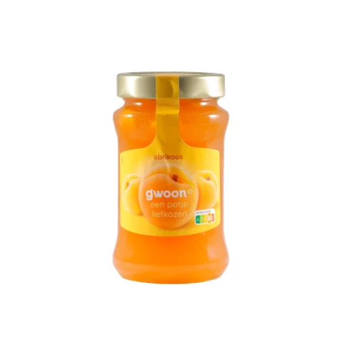 G'woon extra jam abrikozen 450 gr.