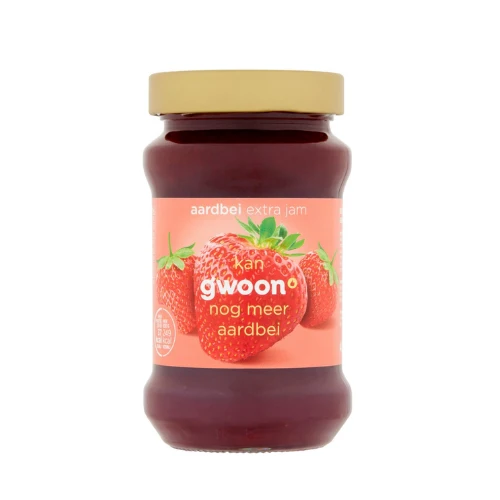 G'woon extra jam aardbei 450 gr.