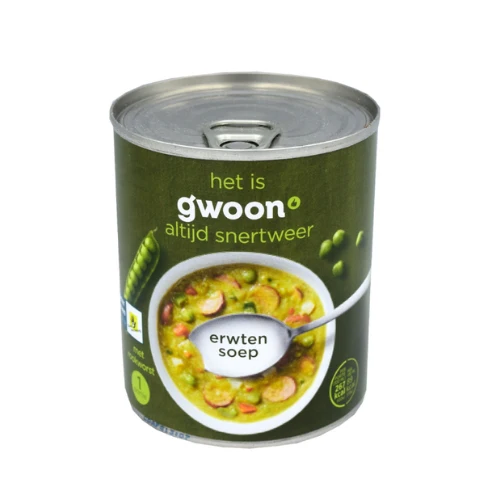 G'woon erwtensoep blik 300 ml.