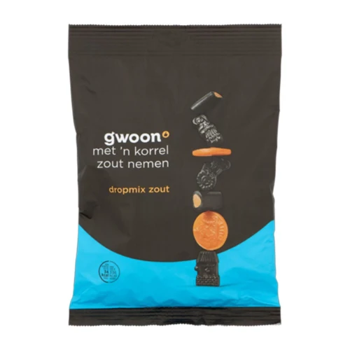 G'woon dropmix zout 400 gr.