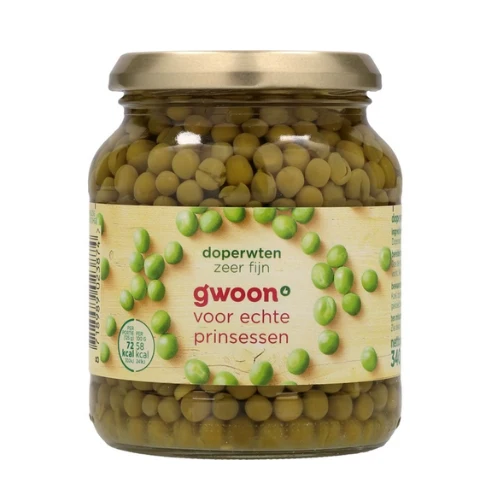 G'woon doperwten zeer fijn 400 gr.