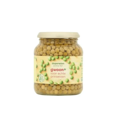 G'woon doperwten fijn 340 gr.