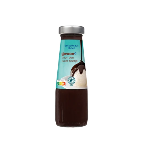 G'woon dessertsaus choco 260 gr.