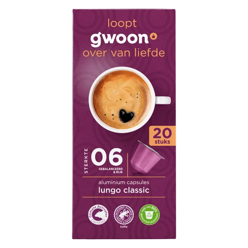 G'woon cups lungo classic 20 st.