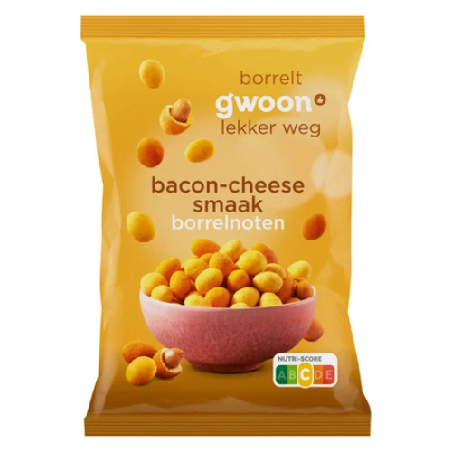G'woon cocktailnoten bacon cheese 300 gr