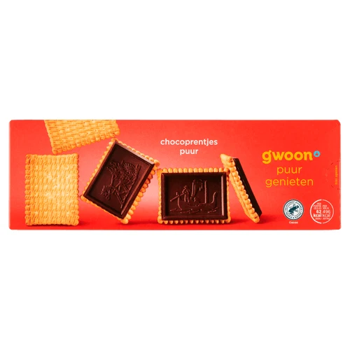 G'woon chocoprentjes puur 150 gr.