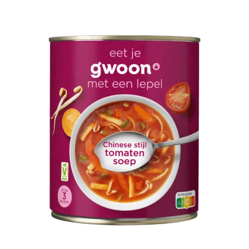 G'woon chinese tomatensoep 300 ml.