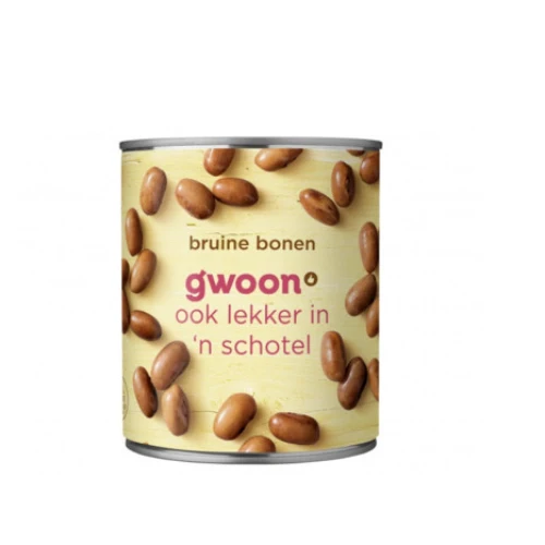 G'woon bruine bonen blik 400 gr.