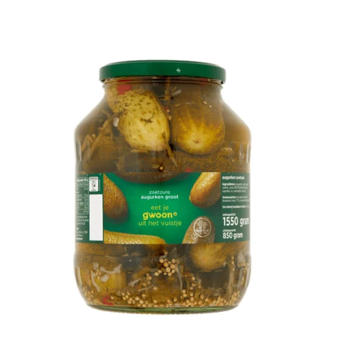 G'woon augurken zoetzuur 1550 gr