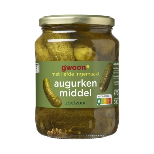 G'woon augurk zoetzuur 720 ml