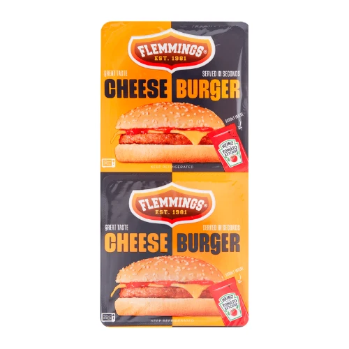 Flemmings cheese burger 2 st.
