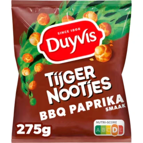 Duyvis tijgernoot bbq paprika 275 gr