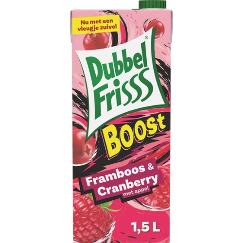 Dubbel friss framboos cranberry 1200 ml