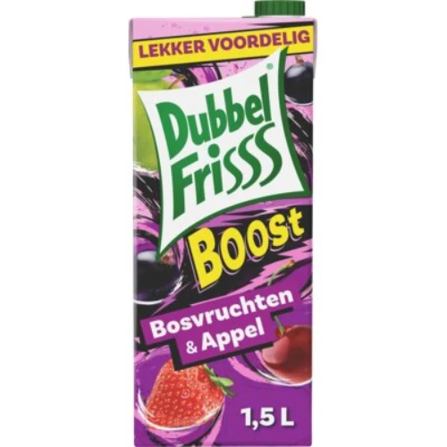Dubbel friss boost bosvruchten appel 1 ltr