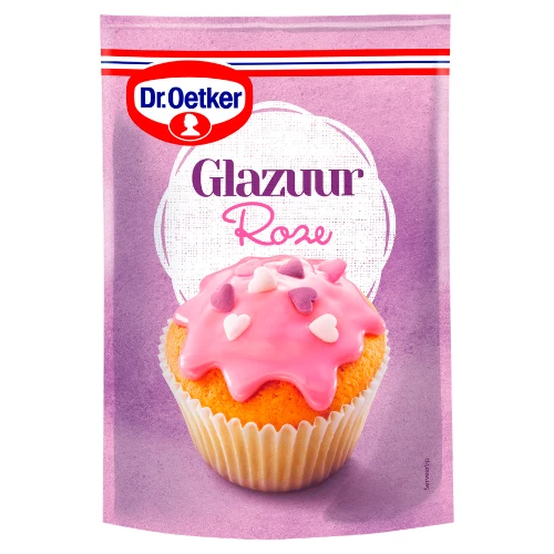 Dr. oetker roze glazuur 125 gr
