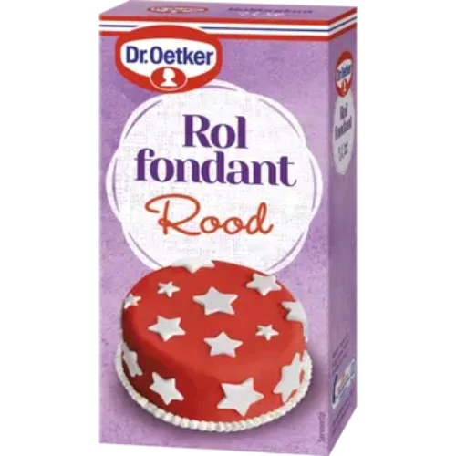 Dr. oetker rolfondant rood 200 gr