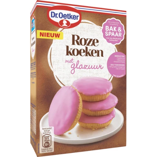 Dr. oetker mix roze koeken 420 gr