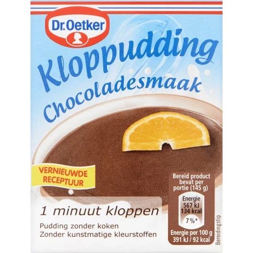 Dr. oetker kloppudding chocola 80 gr