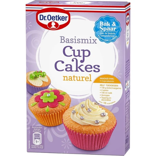 Dr. oetker cup cakes naturel 300 gr