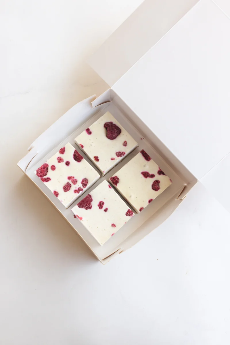 Frambozen Cheesecake (doosje 4 bites)