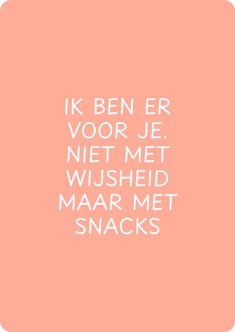 Ik ben er voor je