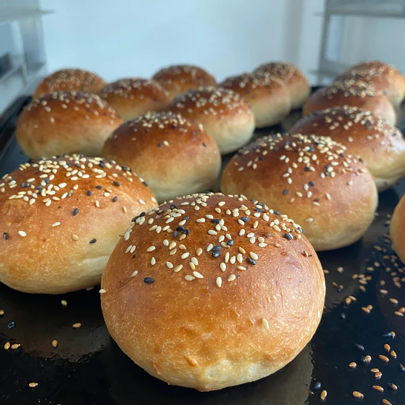 Brioche hamburger broodjes 4st