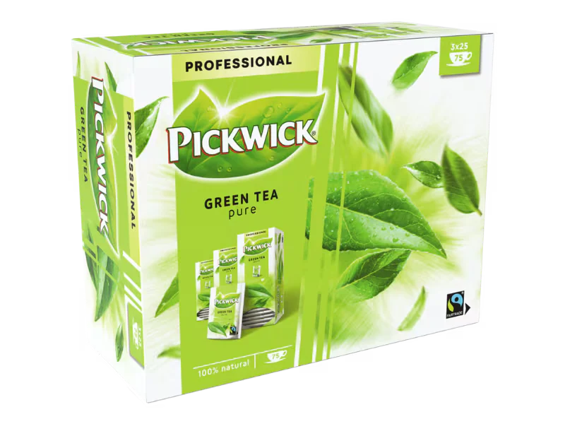 Pickwick Groen pure thee 3x25 zakjes