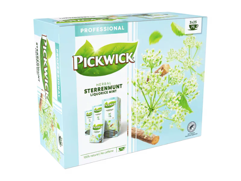 Pickwick Sterrenmunt thee 3x25 zakjes