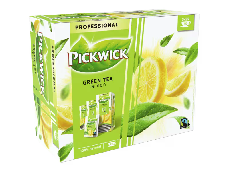 Pickwick Groene thee lemon 3x25 zakjes