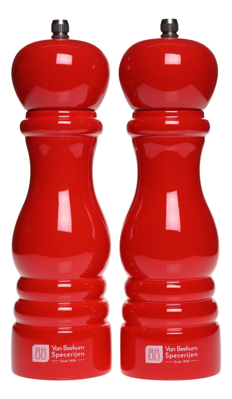 Peper- en Zoutmolen Set – Klassiek Rood