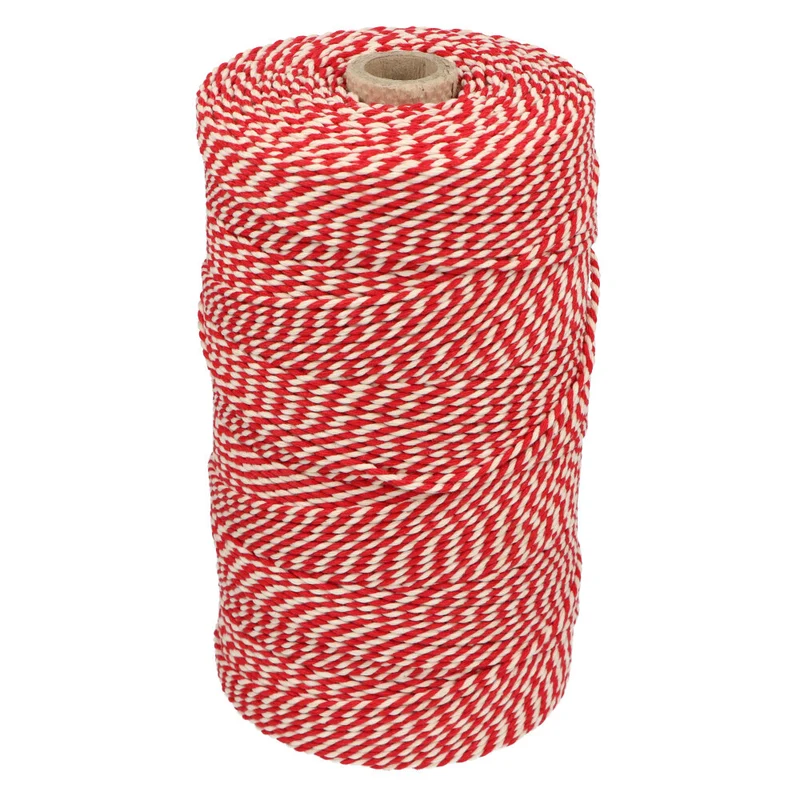 Katoenkoord Rood/Wit 32 draads